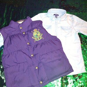 Ralph Lauren Polo Vest and GAP Jeans Shirt Bundle!!!